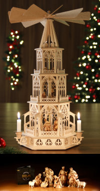 Original Tilgner Pyramide Christi Geburt
H�he: 52 cm